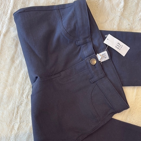 GAP kids navy blue Slim Fit Pants with adjustable waist size youth 12 - new - Picture 8 of 9